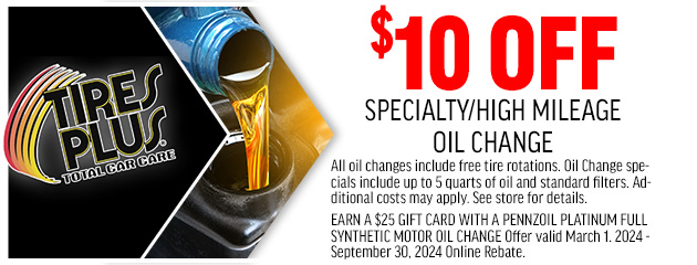 Specialty High Mileage Oil Change